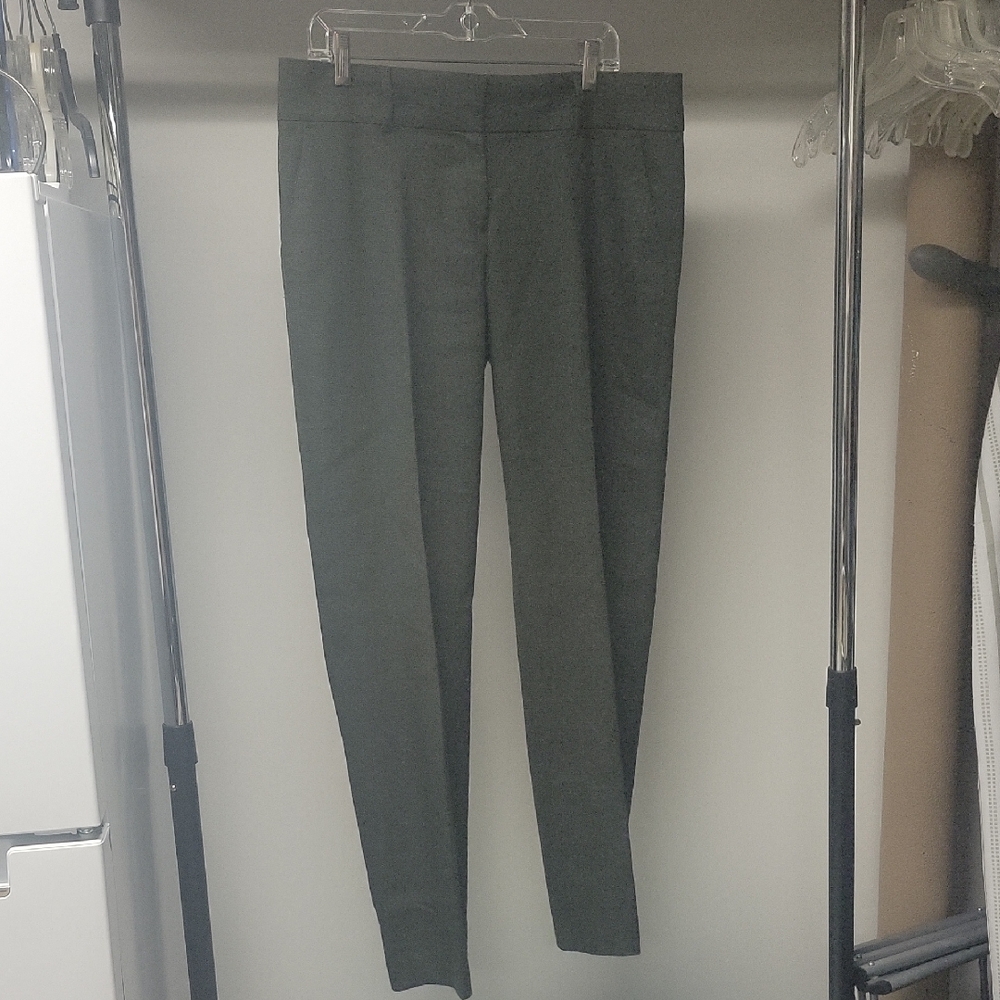 LOFT Green Lined Dress Pants